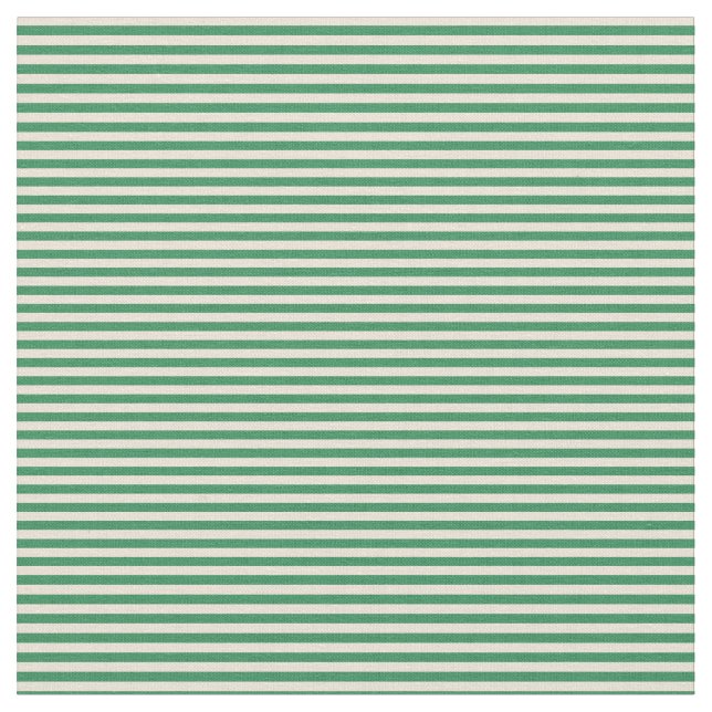 Bisque and Sea Green Linde Muster Stoff (Nahaufnahme)