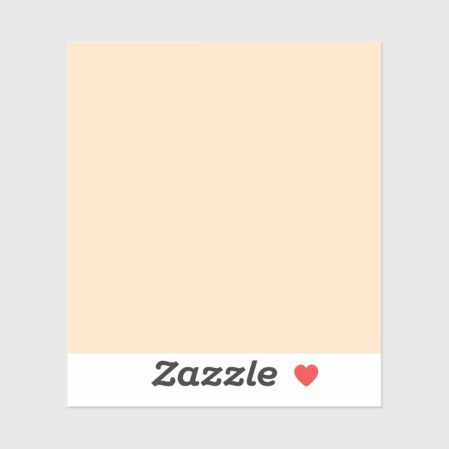 Bisque (feste Farbe) Aufkleber (Blatt)