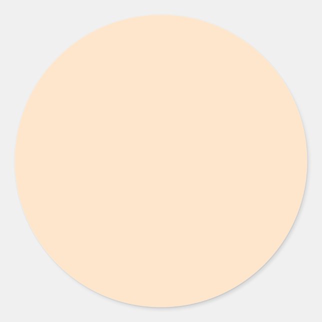Bisque (feste Farbe) Runder Aufkleber (Vorderseite)