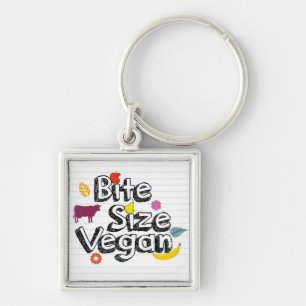 Biss-Größen-veganer Schlüsselanhänger-neues Logo Schlüsselanhänger