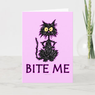 Biss mich! Designs für Cat-Geschenke Karte