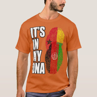 Bissau-Guineische und afghanische DNA-Fahne T-Shirt