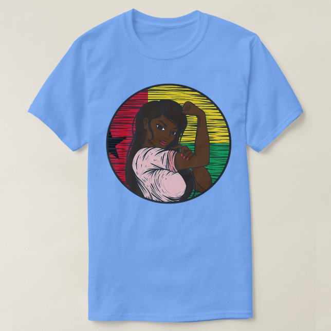 BissauGuineische Flagge BissauGuinea Proud BissauG T-Shirt (Design vorne)