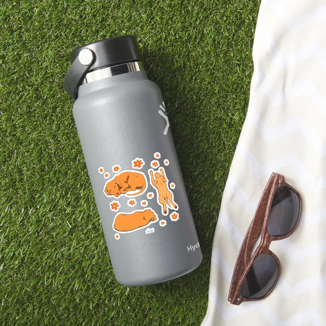Bisslas stilisierte Zeichnungen Aufkleber (HydroFlask Insitu)