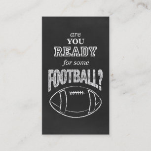 Bist du bereit für ein bisschen Football? Visitenkarte