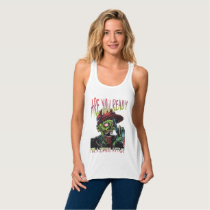 Bist du bereit Zombie-Angriff Damen-Tanktop Tank Top