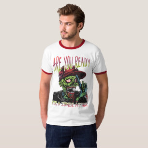 Bist du bereit Zombie-Angriff Halloween-Shirt T-Shirt