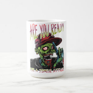 Bist du bereit Zombie-Tasse Lustiger Halloween-H Kaffeetasse
