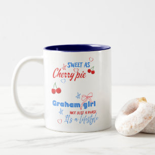 Bist du ein Garret-Mädchen? Zweifarbige Tasse