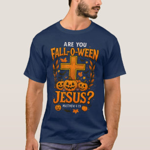 Bist du ein Halloween-Jesus-Christ-Christkreuz T-Shirt