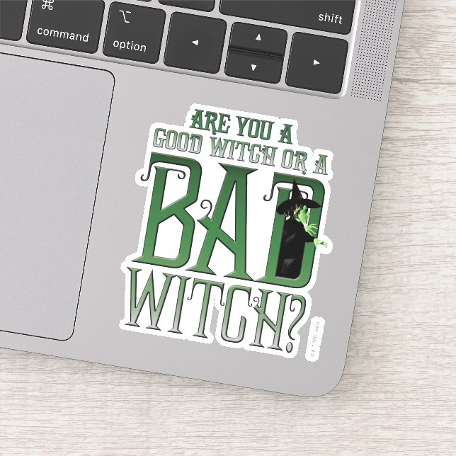 Bist du eine gute Hexe oder eine schlechte Hexe? Aufkleber (Detail)