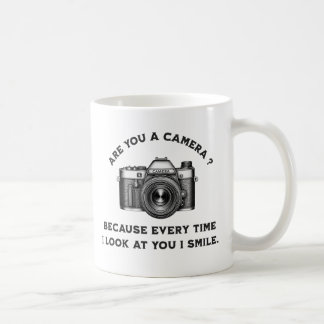 Bist du eine Kamera? Weil ich jedes Mal lächele, w Kaffeetasse