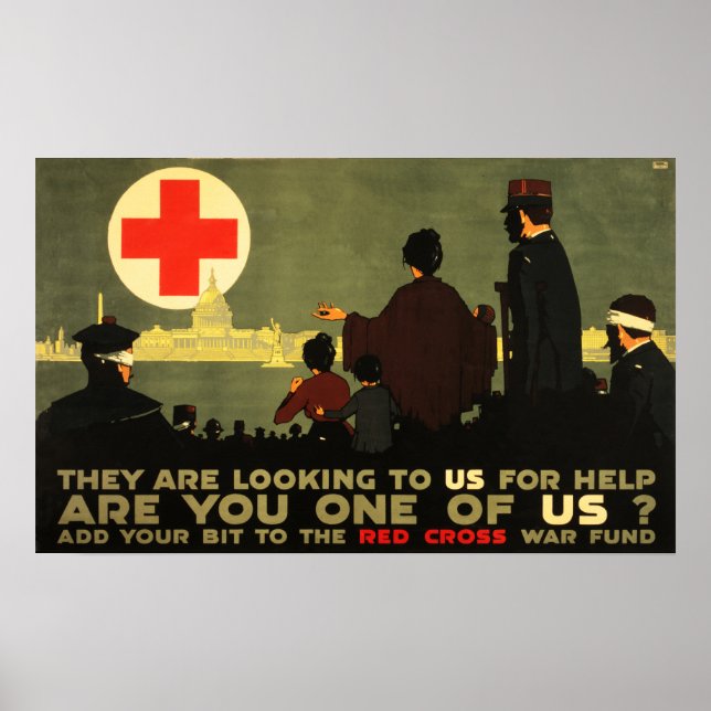 Bist du einer von uns? American Red Cross War Fund Poster (Vorne)