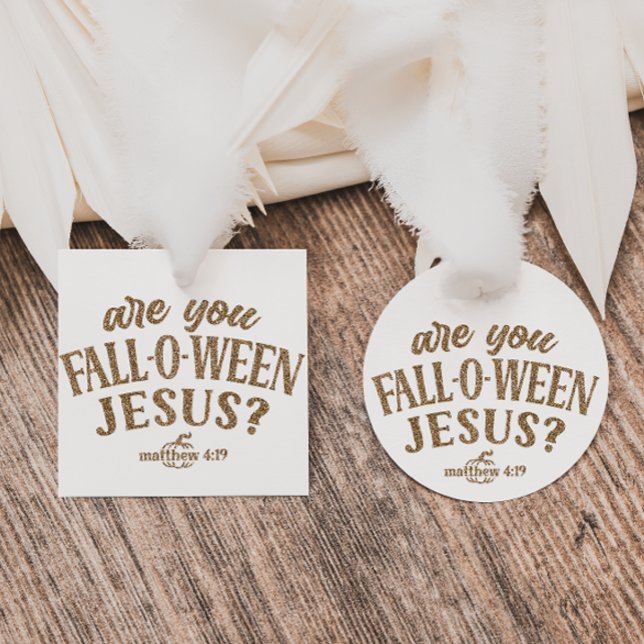 Bist du FALL-O-WEEN Jesus? Christlich Halloween Geschenkanhänger (Von Creator hochgeladen)