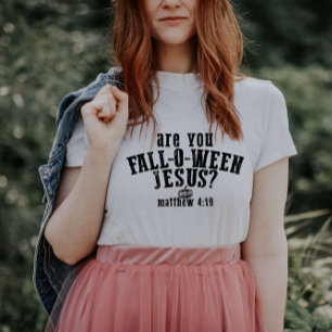 Bist du Fall-O-Ween Jesus Christliches Halloween T-Shirt