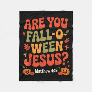Bist du Fall O Ween Jesus lustiger christlicher He Fleecedecke
