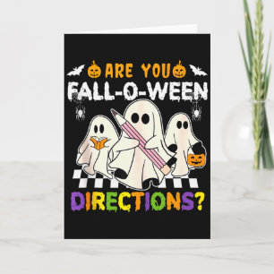Bist du Fall O Ween Richtungen Geist christlich Ha Karte