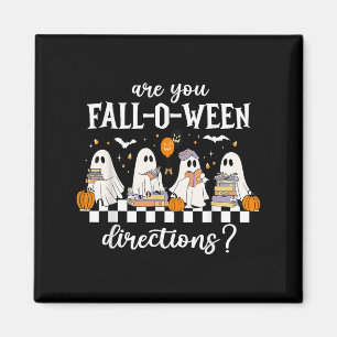 Bist du Fall O Ween Richtungen Lustiger Lehrer Gei Magnet