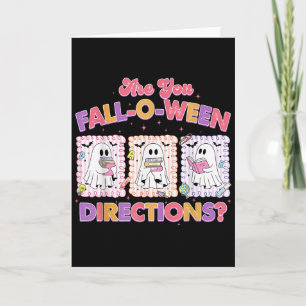 Bist du Falloween-Anleitung, Halloween Süßer Geist Karte