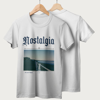 "Bist du glücklich" - Minimalistische nostalgische T-Shirt