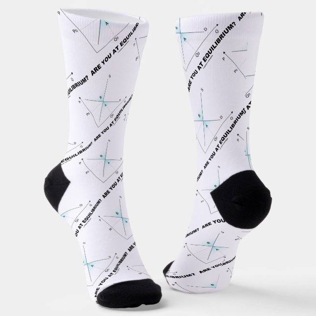 Bist du in Equilibrium? Kurve der Nachfrage nach A Socken (Gewinkelt)