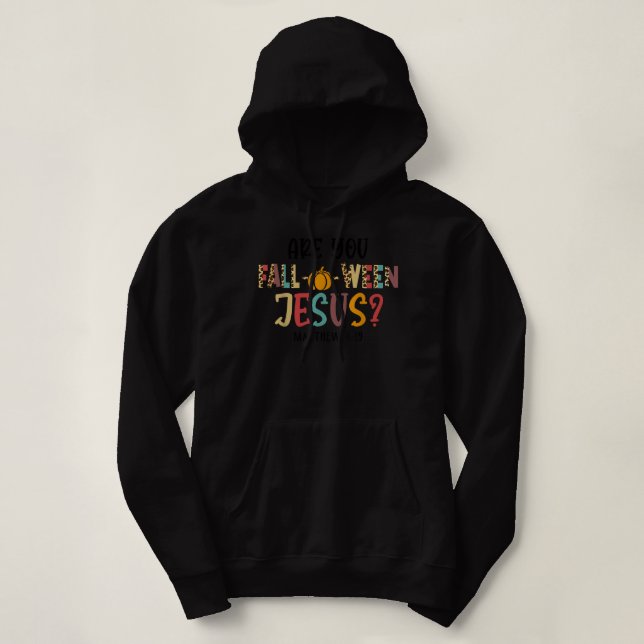 Bist du Jesus Halloween-Christliche Pump? Hoodie (Design vorne)
