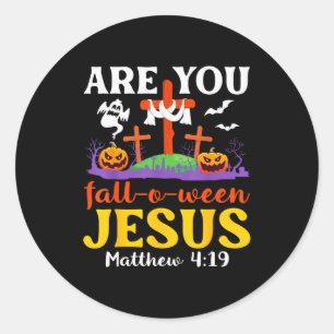Bist du Jesus Matthew christlicher Glaube verfalle Runder Aufkleber