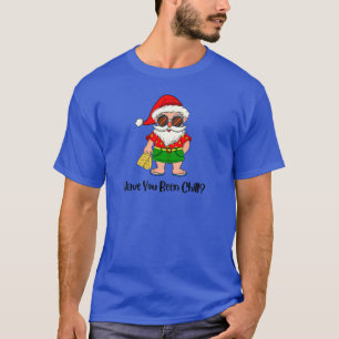 Bist du krank gewesen? Weihnachten Santa in Beach T-Shirt