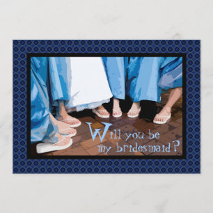 Bist du meine Bridesmaid? Bridesmaier Foto Card Einladung