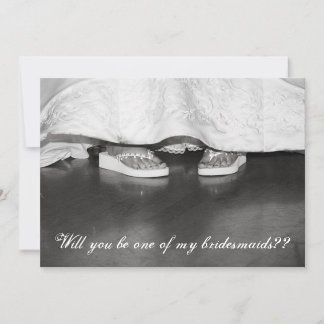 Bist du meine Bridesmaid? Bridesmaierkarte Einladung (Vorderseite)