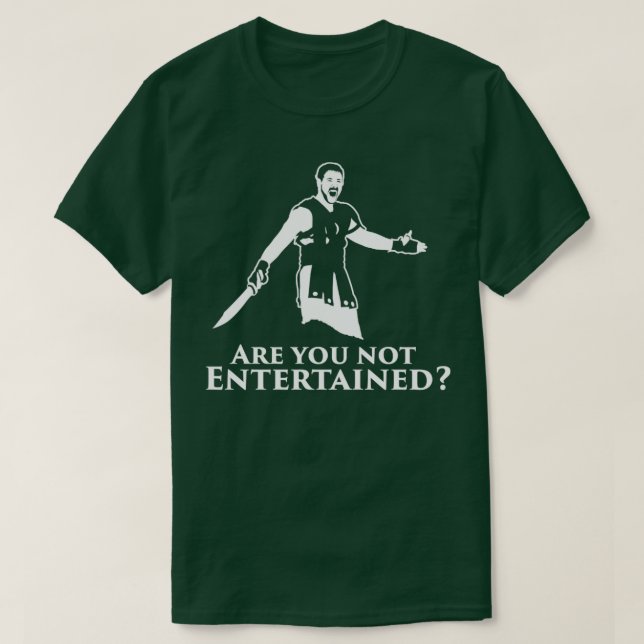 Bist du nicht unterhalten? T-Shirt (Design vorne)