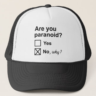 Bist du paranoid? truckerkappe