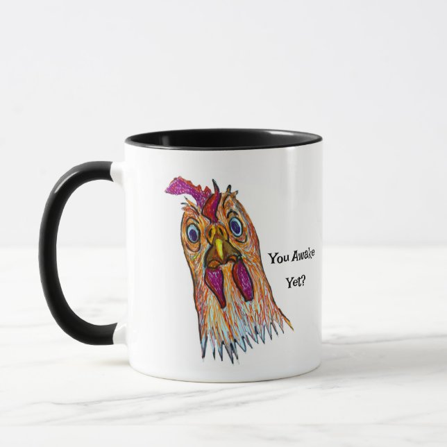 "Bist du schon wach?" Possum Trot Tasse (Links)