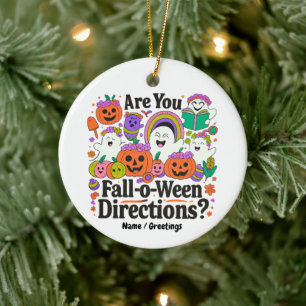 Bist du zu Halloween-Lehrerin? Keramik Ornament