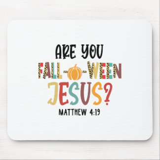 Bist du zwischen Jesus Funny Pumpkin Christlich? Mousepad