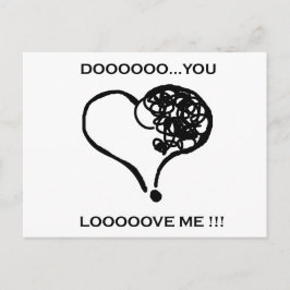 Bist du's? Liebe! Postkarte