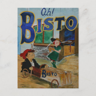 Bisto Vintage Poster Postkarte