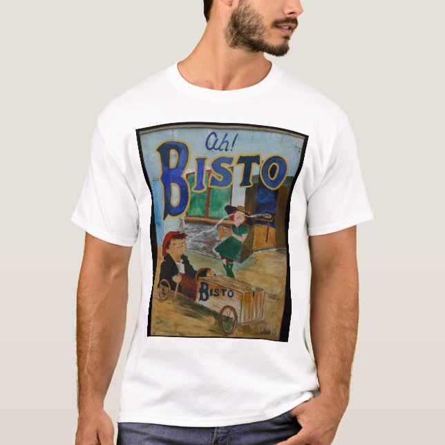 Bisto Vintages Plakat T-Shirt (Vorderseite)