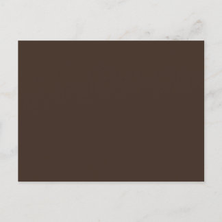 Bistre Solid Color Postkarte