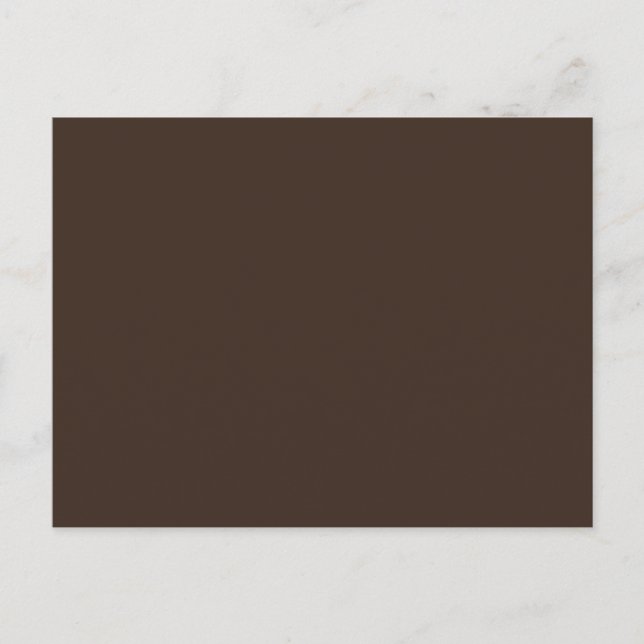 Bistre Solid Color Postkarte (Vorderseite)