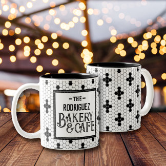 Bistro Tile Personalisierte Mug Zweifarbige Tasse