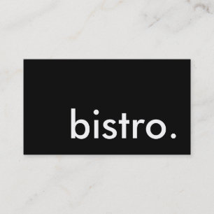 Bistro. Visitenkarte