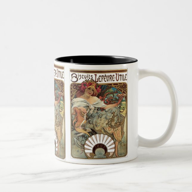 Bisuits Lefevre-Utile Zweifarbige Tasse (Rechts)