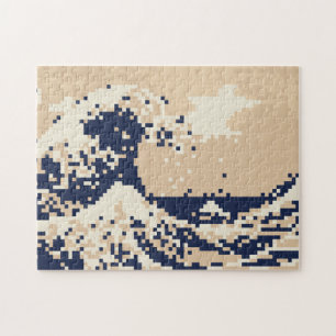 Bit-Pixel-Kunst des Pixel-Tsunami-8