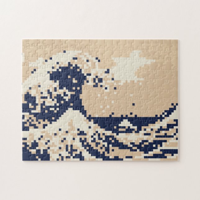 Bit-Pixel-Kunst des Pixel-Tsunami-8 (Horizontal)