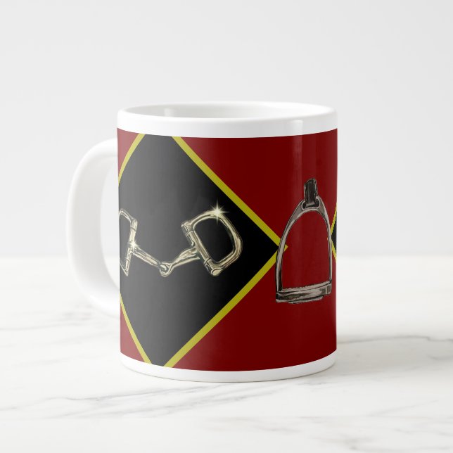 bit & stirrup Jumbo-Tasse (Vorderseite Links)