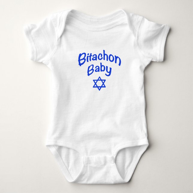 Bitachon Baby Blue Strampler (Vorderseite)