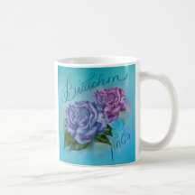 Bitachon Blue Rose2 Tasse
