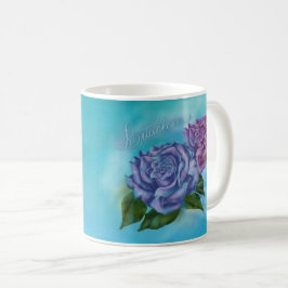 Bitachon Blue Rose Tasse