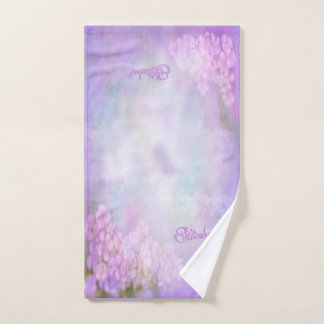 Bitachon Purple Blumen Handtuch